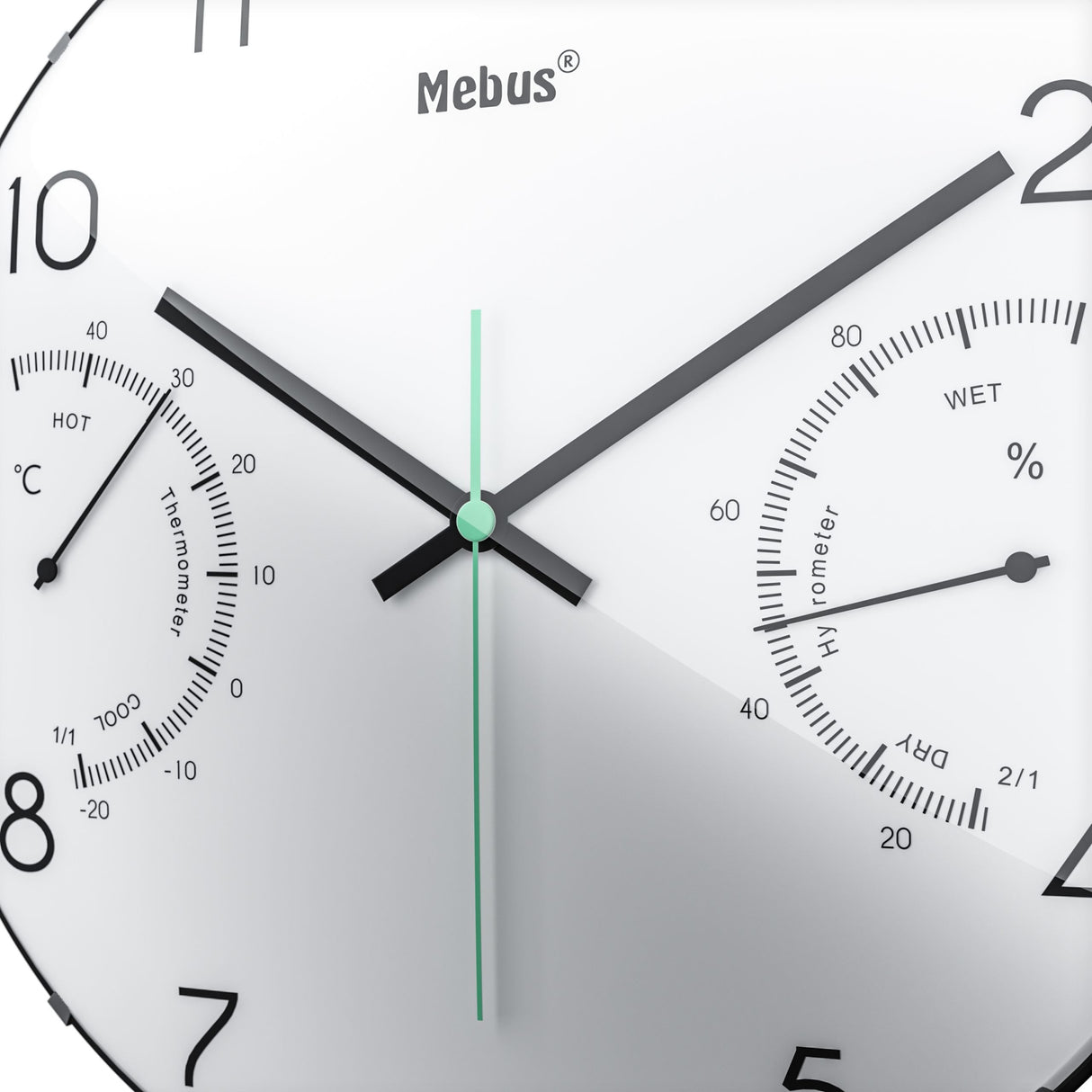 EAN 4007218161062 - Mebus 16106 Quarz-Wanduhr Reloj de cuarzo Alrededor Negro, Blanco imagen 2