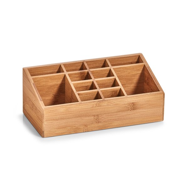 Zeller Escritorio-Organizer Natural Bambus 12 Compartimentos 25,4 X 12,0 X 10,0 Cm
