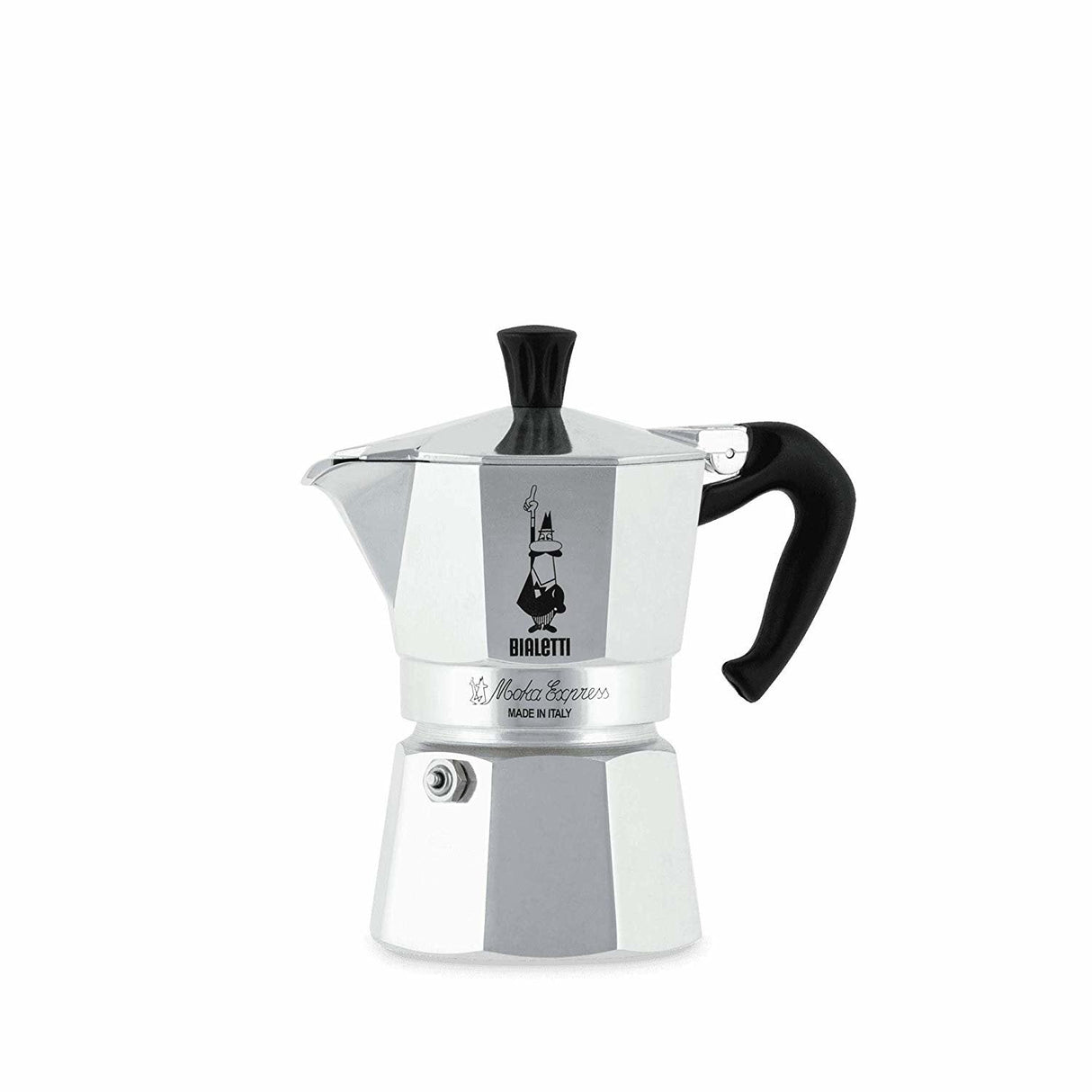 Cafetera Italiana Bialetti Moka Express 0,2 L Aluminio, Negro