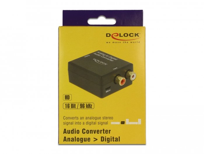 EAN 4043619634682 - DeLOCK 63468 convertidor de audio Negro imagen 4