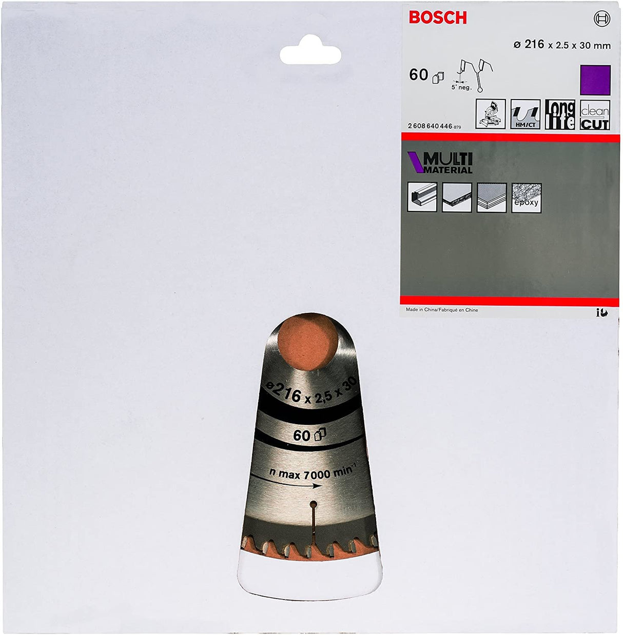 EAN 3165140317443 - Bosch 2608640446 hoja de sierra circular 21,6 cm 1 pieza(s) imagen 2