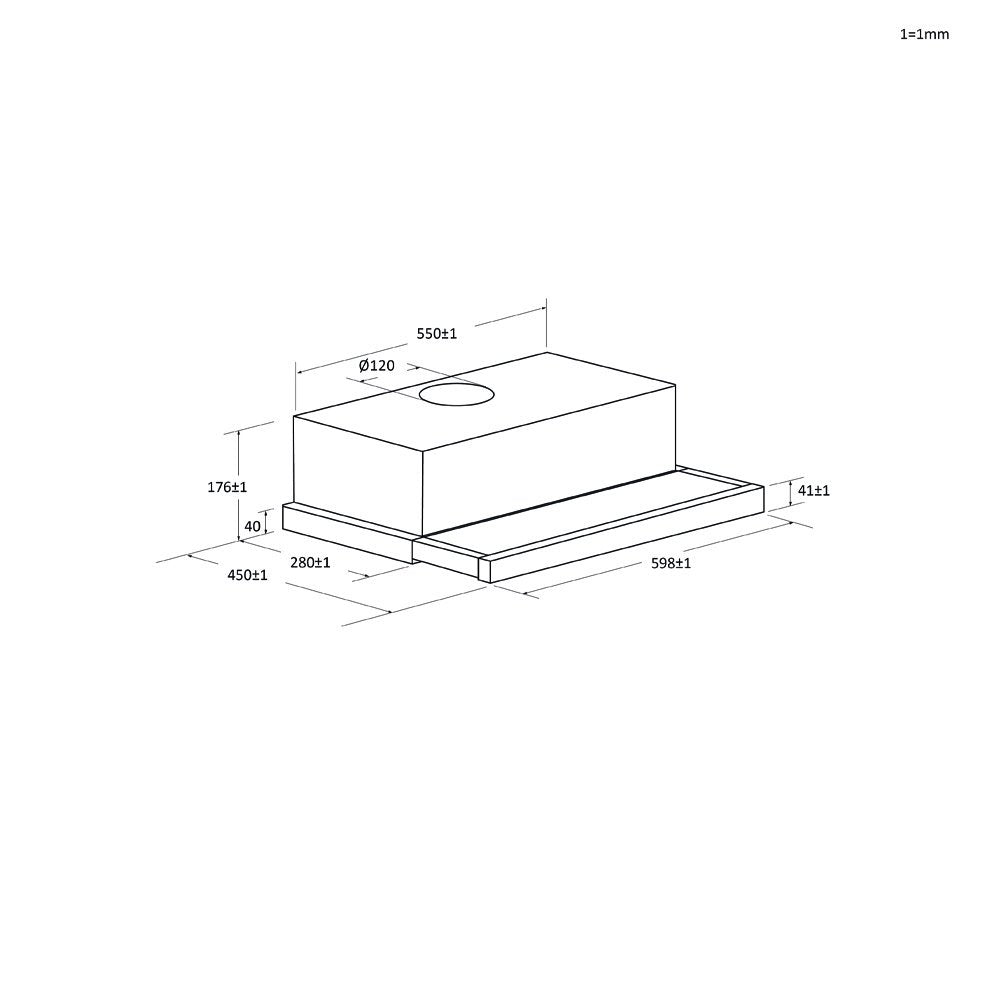 Okap Teleskopowy Cbt60rbg