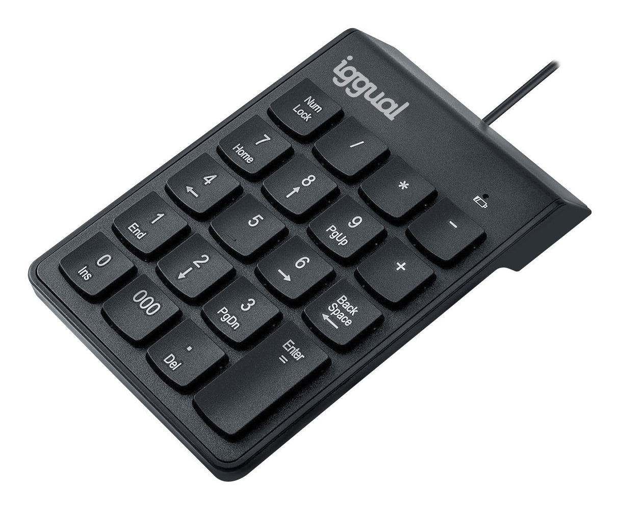 Iggual Teclado Numérico Usb Ck-Num-19t Negro