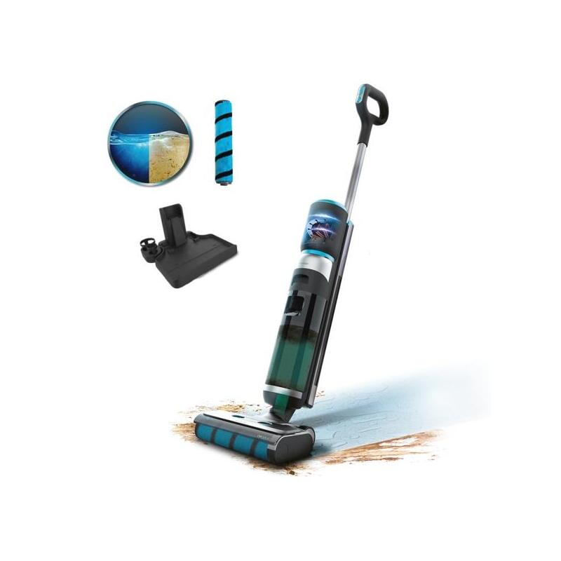Cecotec Freego Wash And Vacuum Fregona Electica - 250w - Autonomia 35min - Base De Autolimpieza - 2 Depositos De 700ml