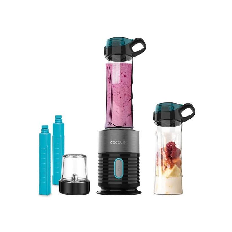 Cecotec Power Titanium Fresh And Go Batidora De Vaso - 650w - Â 2 Vasos De 600ml - Tubos Refrigeradores Incluidos - 4