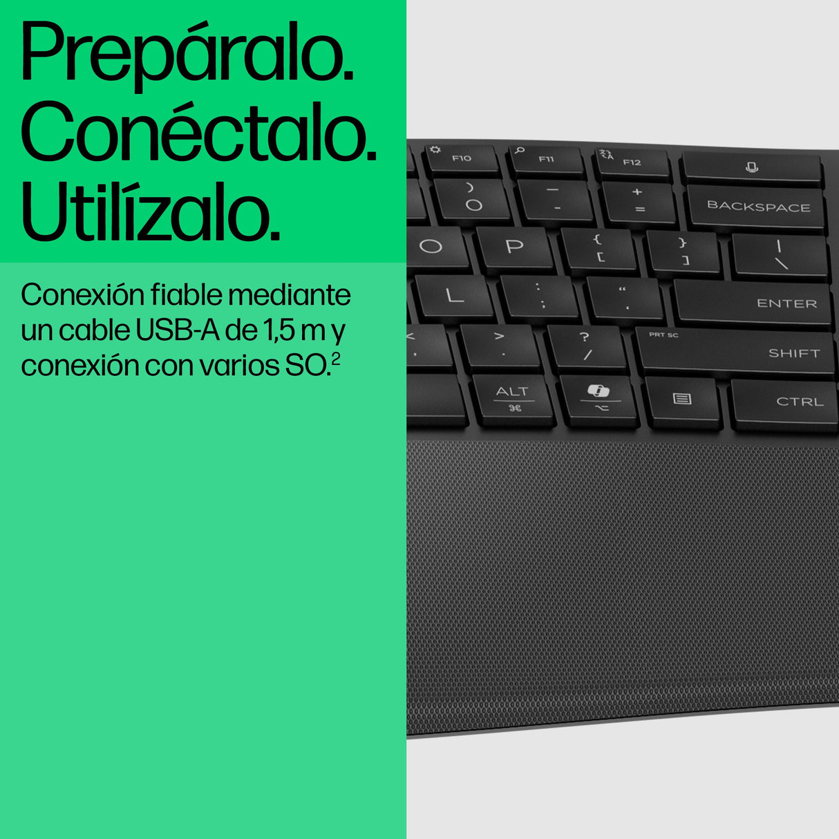 EAN 0197498232454 - HP 480 Comfort Wired Keyboard teclado Hogar USB Negro imagen 6