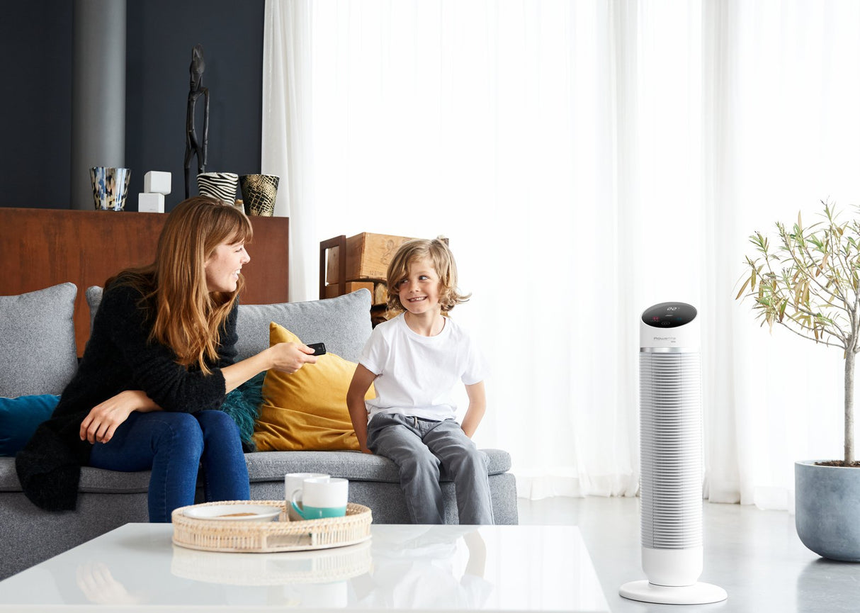 Calefactor Rowenta Silent Comfort Hq8120 Eléctrico Interior Plata 2400 W Ventilador Eléctrico