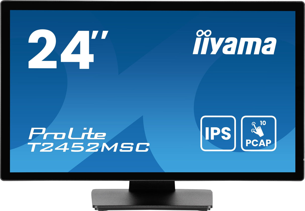 Monitor Iiyama Prolite T2452msc-B1ag (23.8") 1920 X 1080 Pixeles Full Hd Led Pantalla Táctil Negro