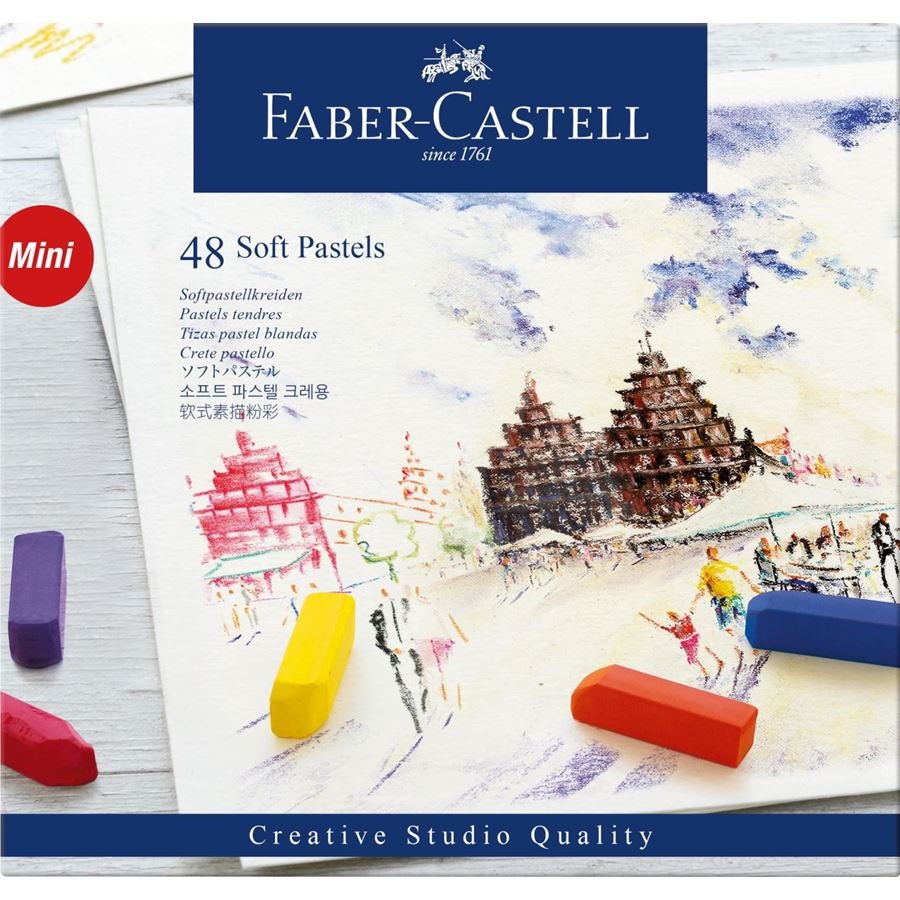 Faber Castell Tizas Pasteles Blandas Mini Estuche 48u C/Surtidos