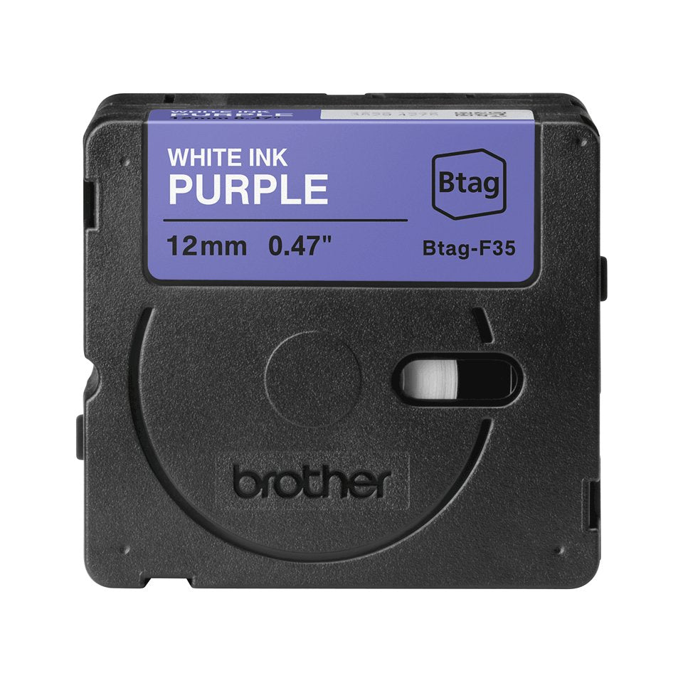 EAN 4977766836296 - Brother BTAG-F35 cinta para impresora de etiquetas Blanco sobre morado imagen 3