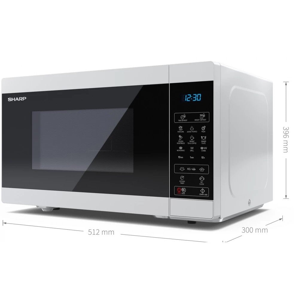 EAN 4974019192987 - Sharp YC-MG81E-W microondas Negro, Blanco Microondas con grill Encimera 28 L 900 W imagen 3