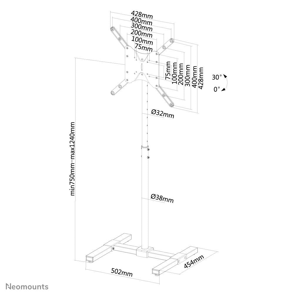 Newstar Soporte De Suelo Para Tv
