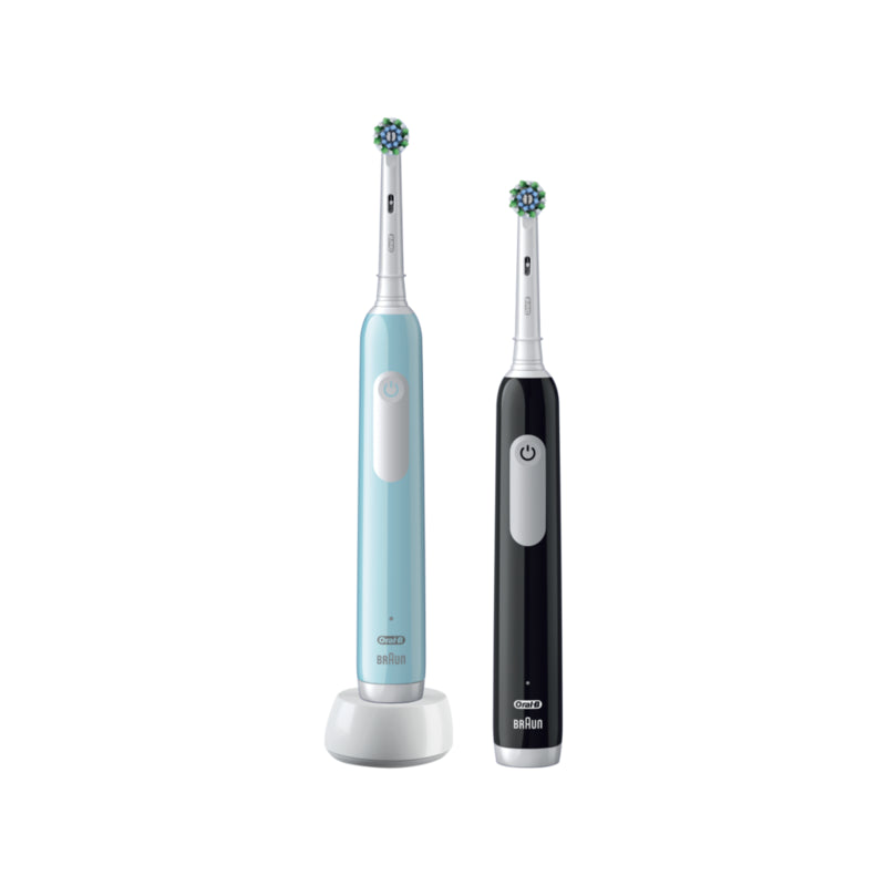 Cepillo De Dientes Eléctrico Oral-B Pro Series 1, Pack Duo, Azul Negro