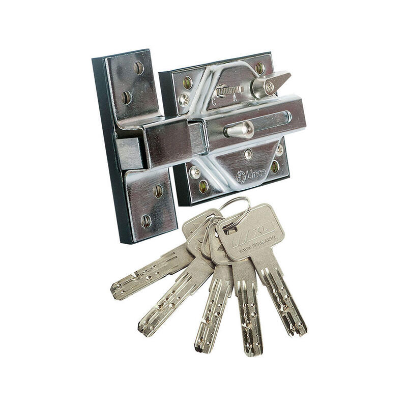 Cerrojo Alta Seguridad 7930r Acabado Hierro Cromado 97930rhc Lince