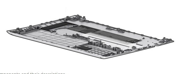 Base Enclosure Uma L79384-001, Bottom Case, Hp,
