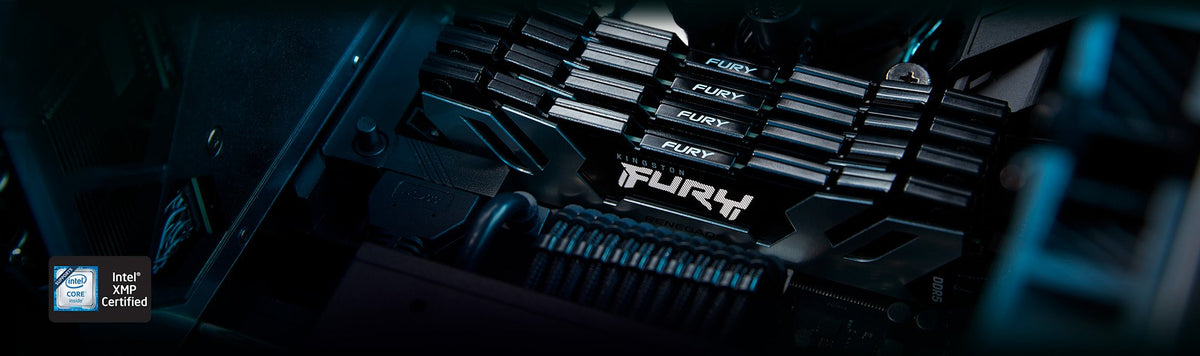Memoria Kingston Fury 24 Gb 24x1gb Ddr5-8800, Ram Plateado/Negro, Kf588cu42rs-24, Renegade, Intel Xmp Kf588cu42rs-24