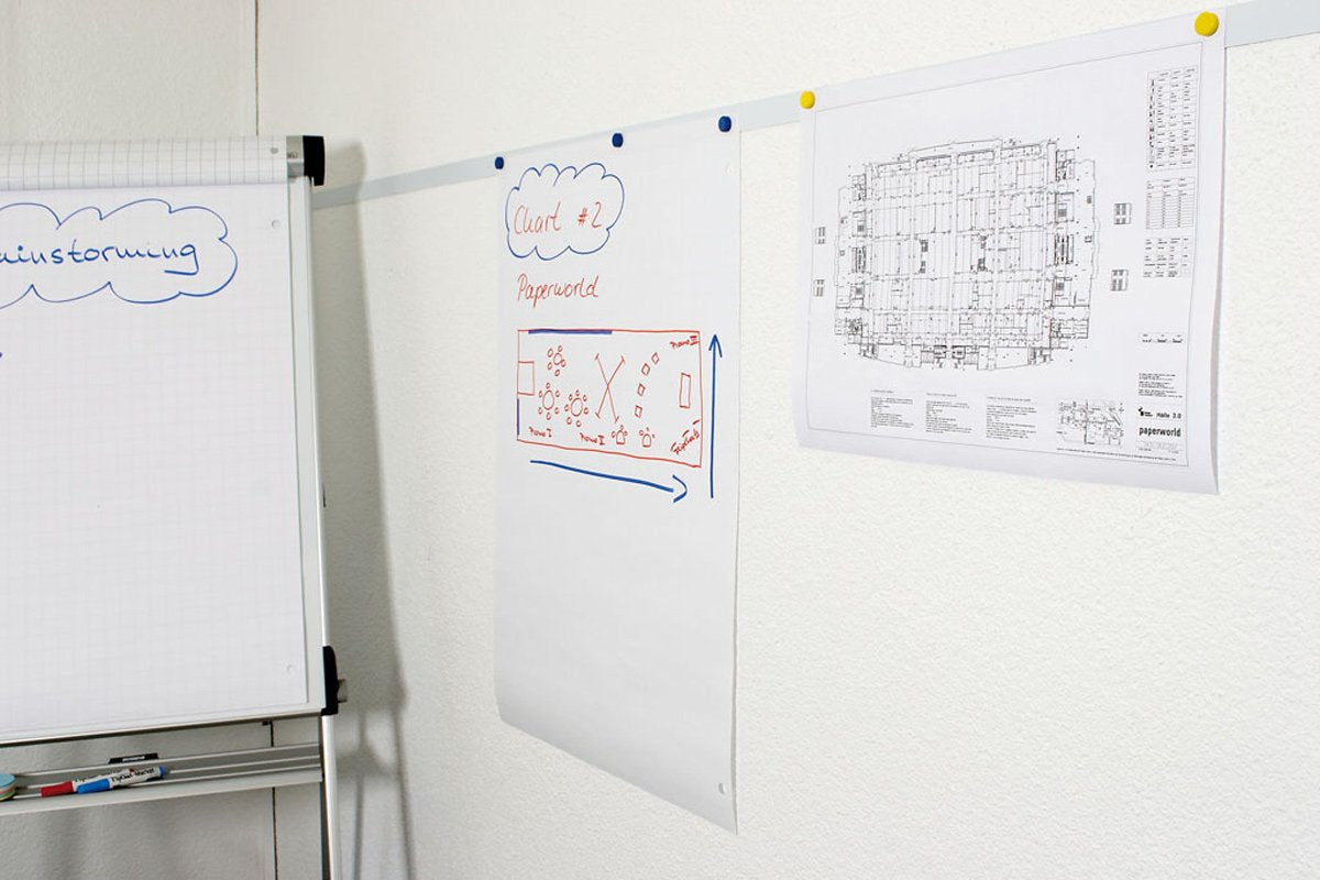 Maul Magnetband 2,5m Blanco Selbmklebend