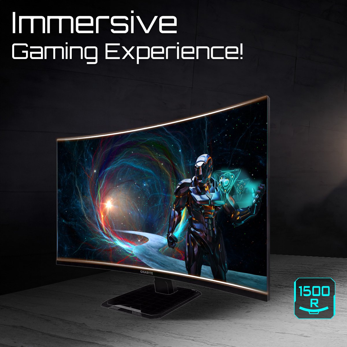 Monitor Gaming Gigabyte 31.5" Gs32qca Ek