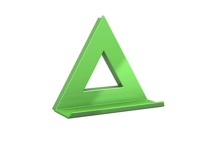 Novus Dahle 95552 Imán Mega Magnet Triángulo Xl 9x9cm C/Bandeja Verde