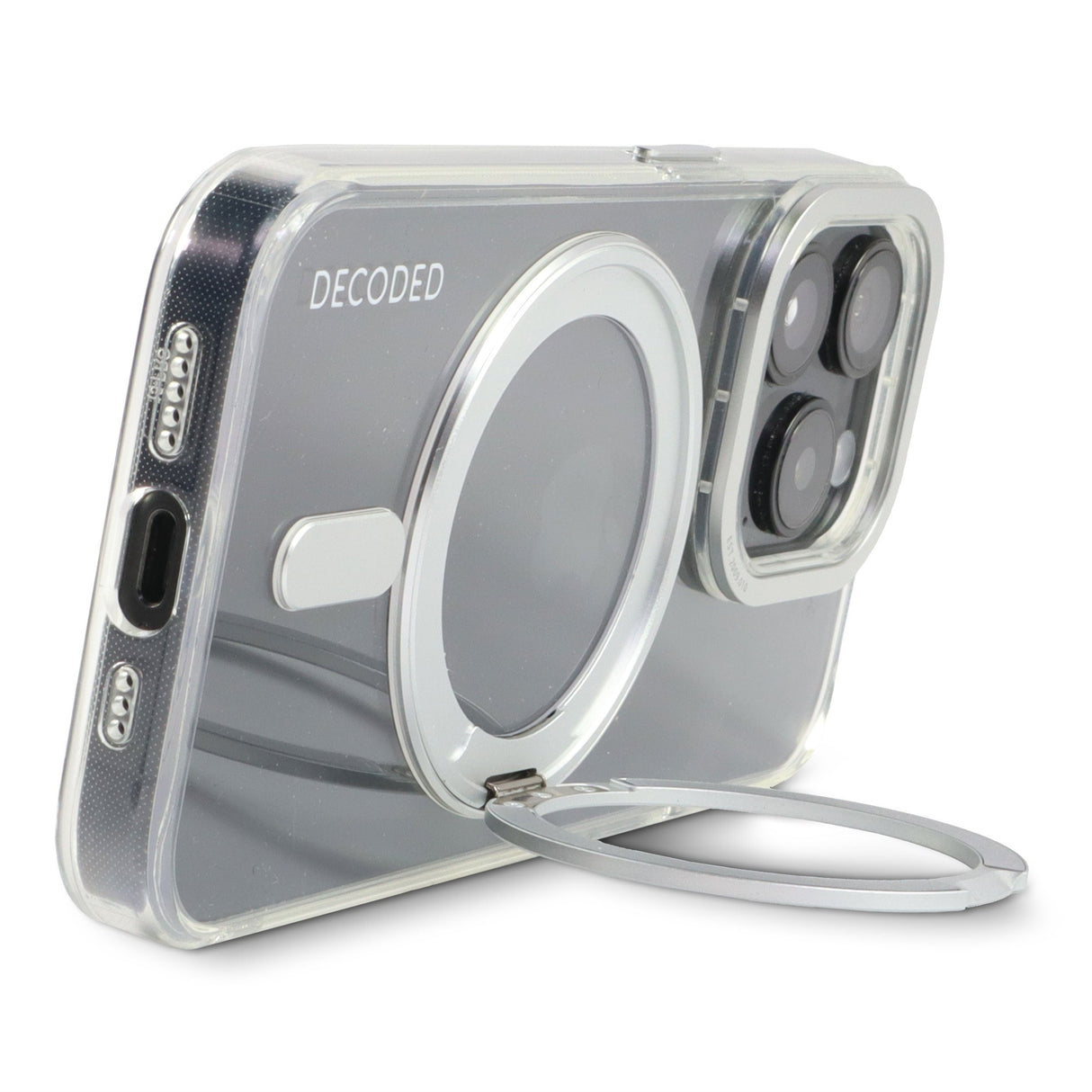 Decoded Recycled Plastic Loop Stand Backcover Ip15 Pro Trans.