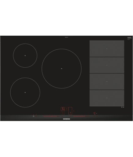 Siemens Ex875lvc1e Hobs Negro, Acero Inoxidable Integrado Con Placa De Inducción 5 Zona(S)