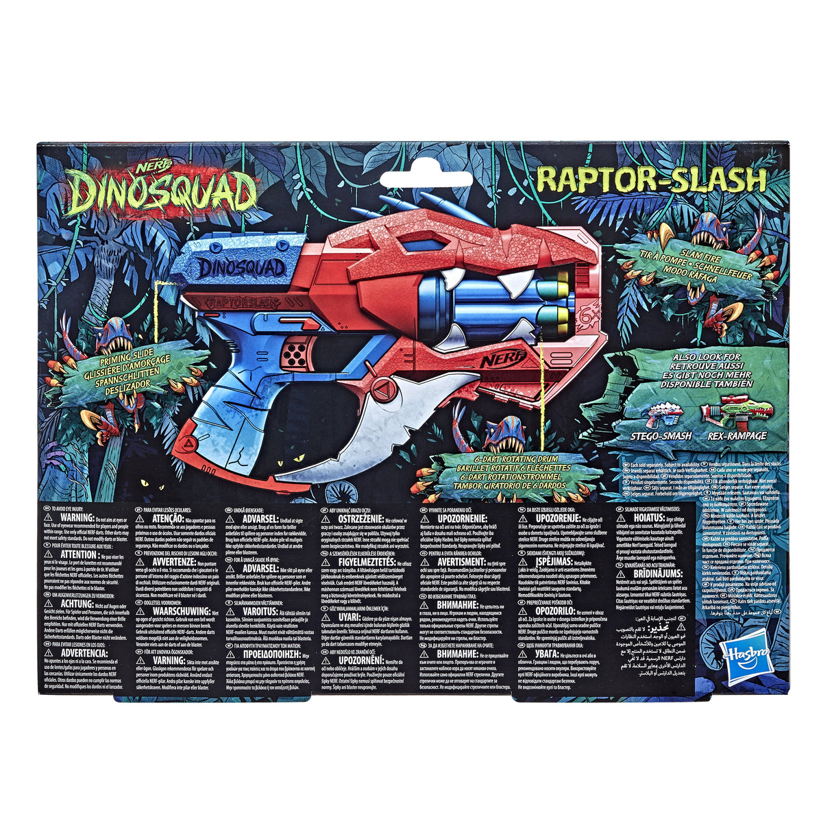 Nerf Dinosquad Raptor Slash Blaster 6 Dardos