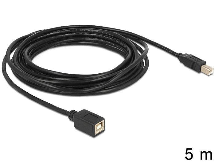 Delock Cable De Extensión Usb 2.0 B Macho> B Hembra 5 M