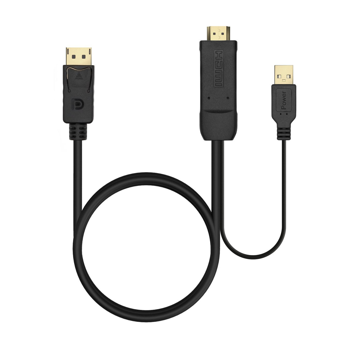 EAN 8436574707366 - AISENS A122-0641 adaptador de cable de vídeo 1,8 m HDMI tipo A (Estándar) DisplayPort + USB Type-A imagen 3