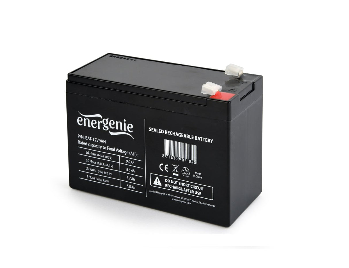 EAN 8716309071840 - Gembird 12V, 9 Ah Sealed Lead Acid (VRLA) imagen 1