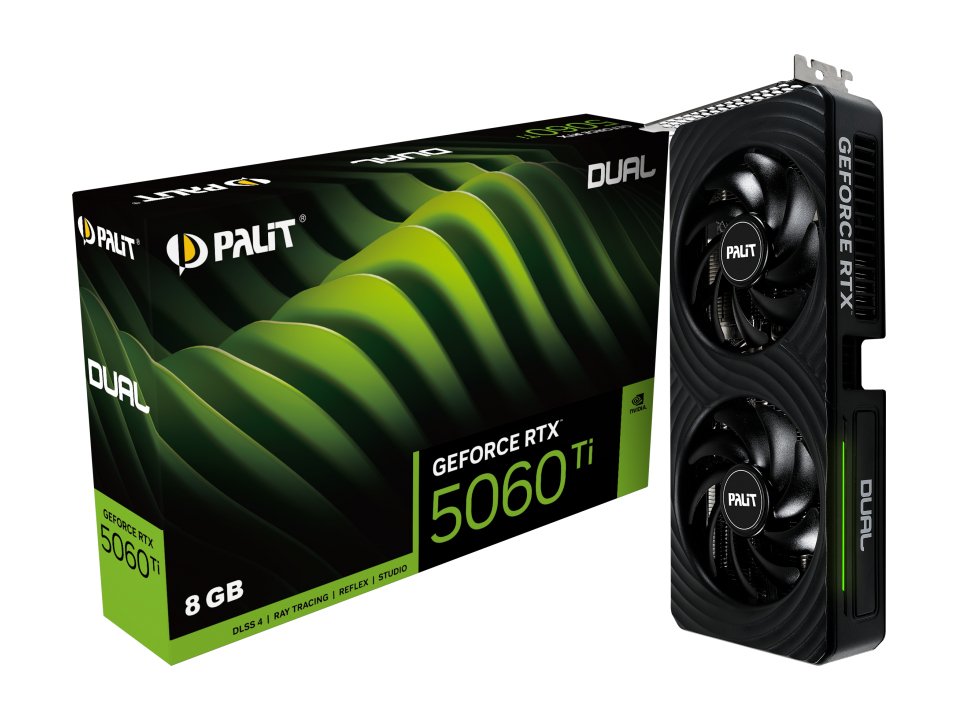 Palit Rtx5060ti Dual 8gb Gddr7 Ne7506t019p1-Gb2062d Retail