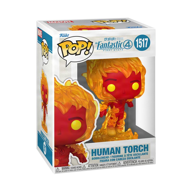 Figura Pop Marvel Los 4 Fantasticos Antorcha Humana