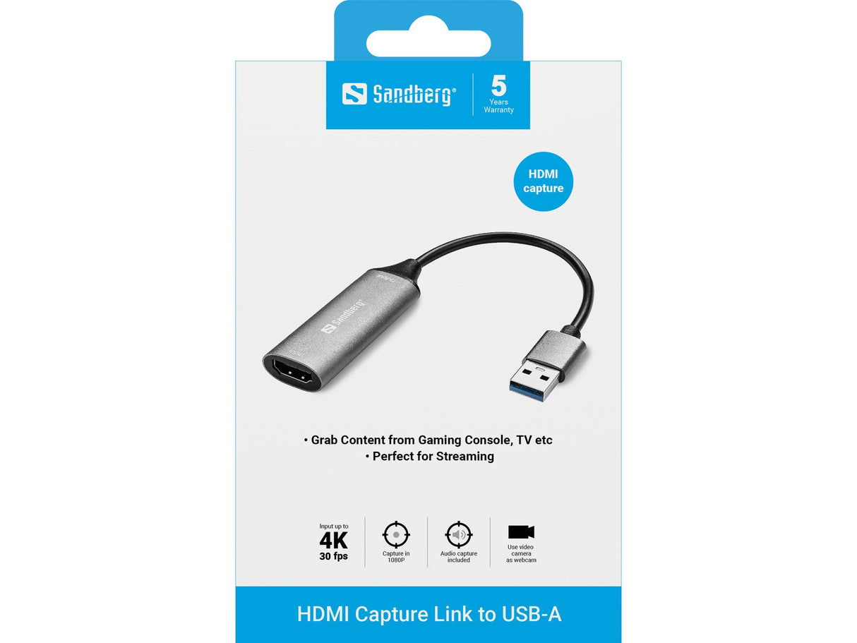 EAN 5705730134197 - Sandberg 134-19 Adaptador gráfico USB Gris imagen 2