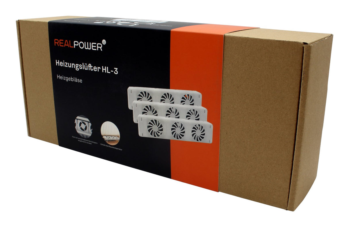 Ventilador Pc Realpower Hl-3 Interior Blanco