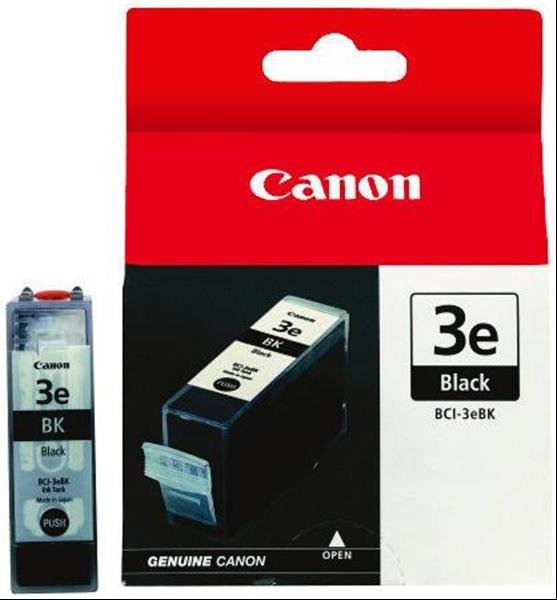 Canon Cartucho Negro Bci3ebk Multipass/C100 Ip/3000/4000/4000r/5000 Bcj/3000/6000/6100/6200/6500 S/400/450/500/520/520x/530d/600/630/750/4500/6300/700 Mp/780/750/700 Mpc/700 Photo/730 Photo/400/600f