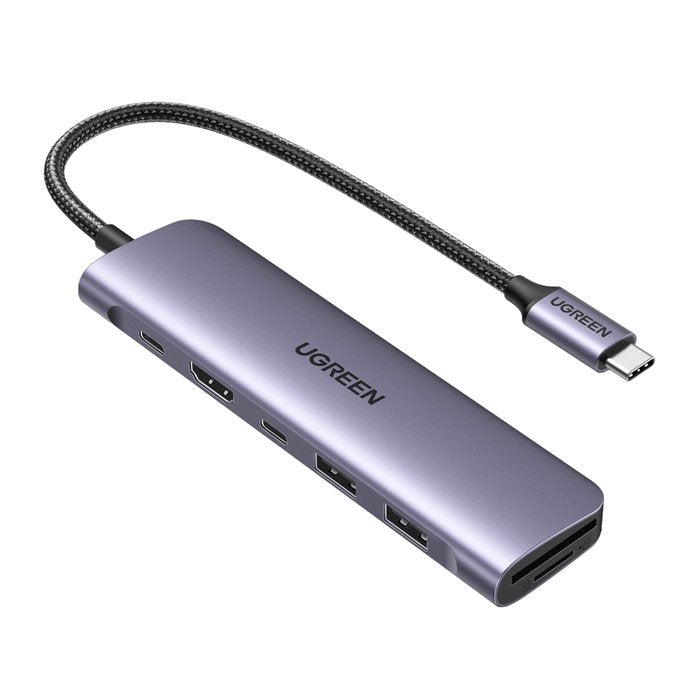 Ugreen Cm195 Usb-C Do Hdmi, 2x Usb-A 3.0, Sd/Tf, Pd