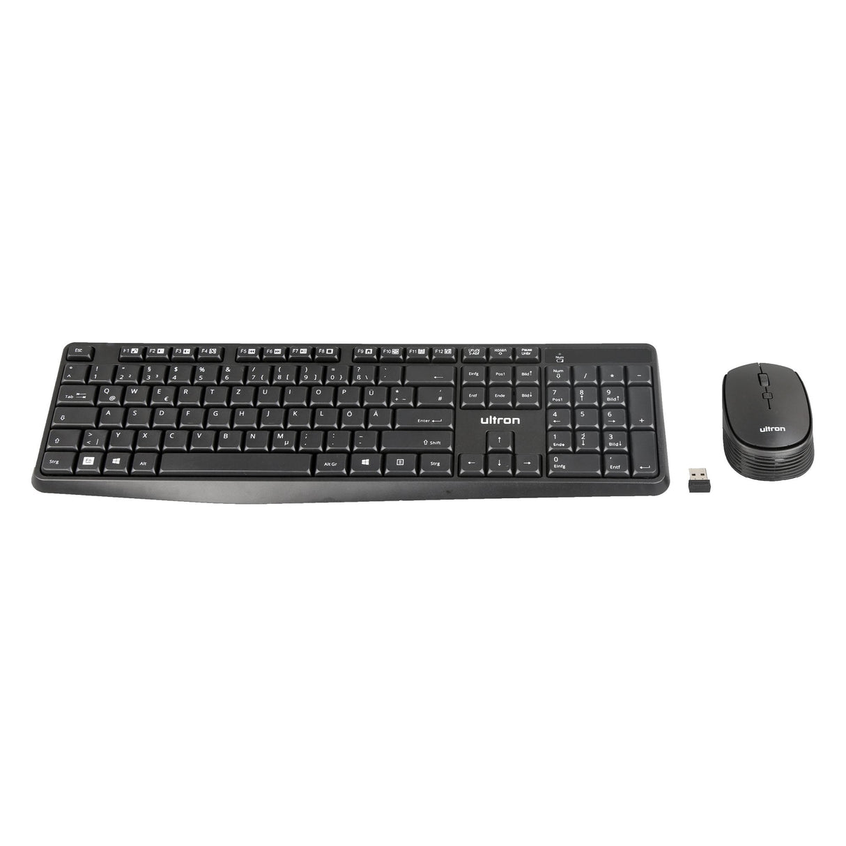 Teclado Alemán + Ratón Ultron Umc300 Rf Inalámbrico Negro