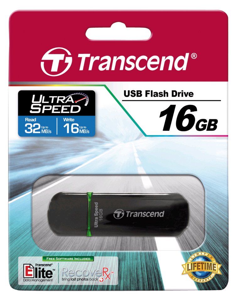 EAN 0760557816669 - Transcend JetFlash 600 unidad flash USB 16 GB USB tipo A 2.0 Negro imagen 2