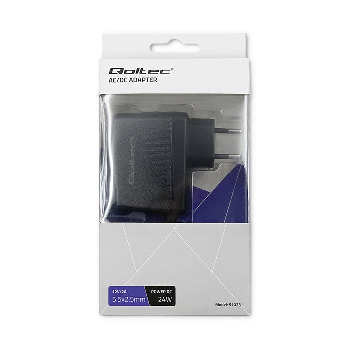 EAN 5901878510231 - Qoltec 51023 adaptador e inversor de corriente Interior 24 W Negro imagen 9