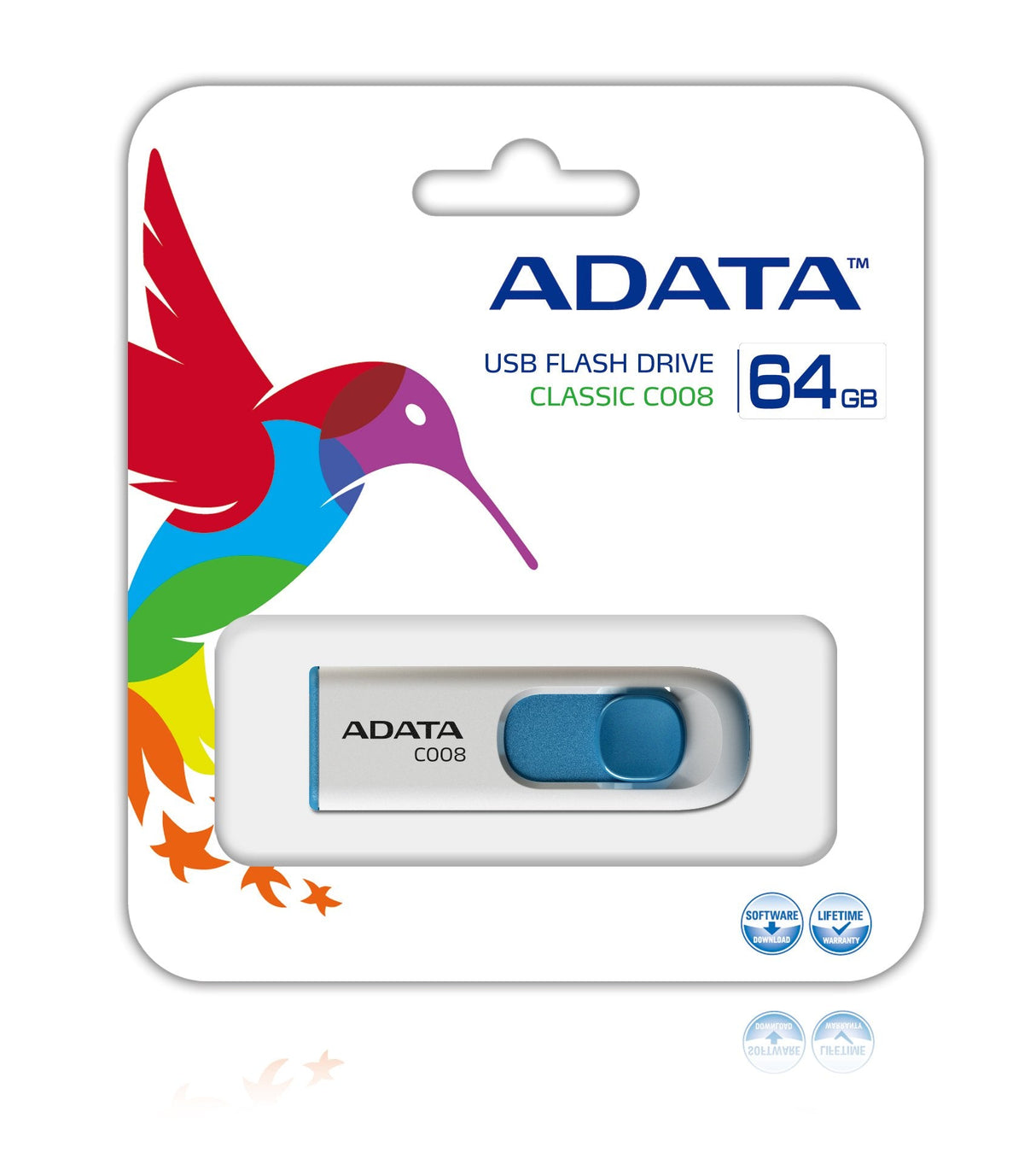 EAN 4713435791462 - ADATA 64GB C008 unidad flash USB USB tipo A 2.0 Azul, Blanco imagen 2