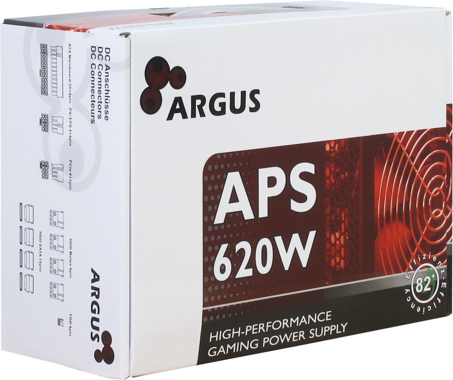 EAN 4260133126022 - Inter-Tech Argus APS unidad de fuente de alimentación 620 W 20+4 pin ATX ATX Negro imagen 4