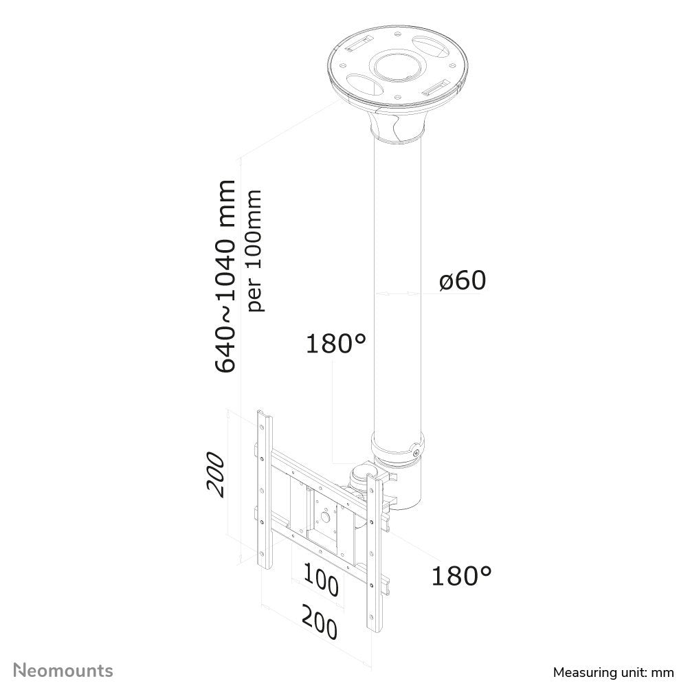 EAN 8717371441364 - Neomounts FPMA-C200 soporte para TV 101,6 cm (40") Plata imagen 7