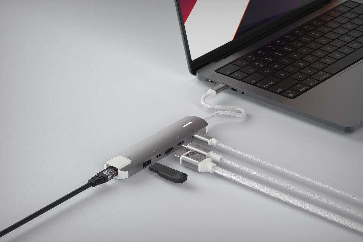 EAN 8720574622713 - LINQ LQ49061 base para portátil y replicador de puertos Alámbrico USB 3.2 Gen 2 (3.1 Gen 2) Type-C Gris, imagen 8