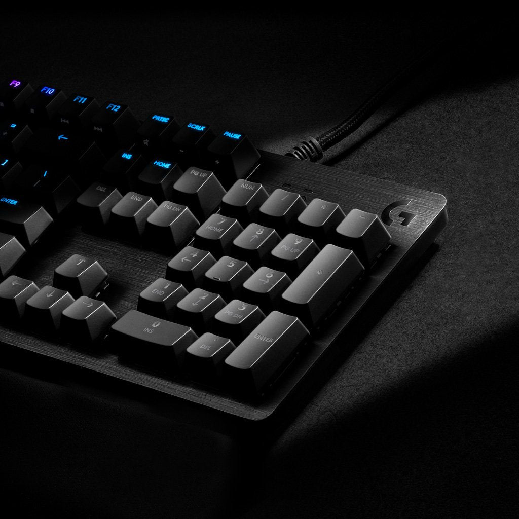 Teclado Inglés Logitech G G512 Carbon Lightsync Rgb Mechanical Gaming Keyboard With Gx Red Switches Usb Carbono