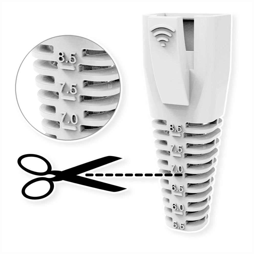 Roline Knickschutztlle Fr Rj-45, 10 Stck, Schwarz