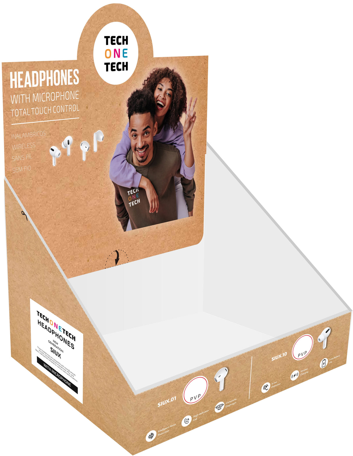 EAN 8436546594314 - TECH ONE TECH TEC1420 auricular y casco Inalámbrico Llamadas/Música Bluetooth Blanco imagen 3
