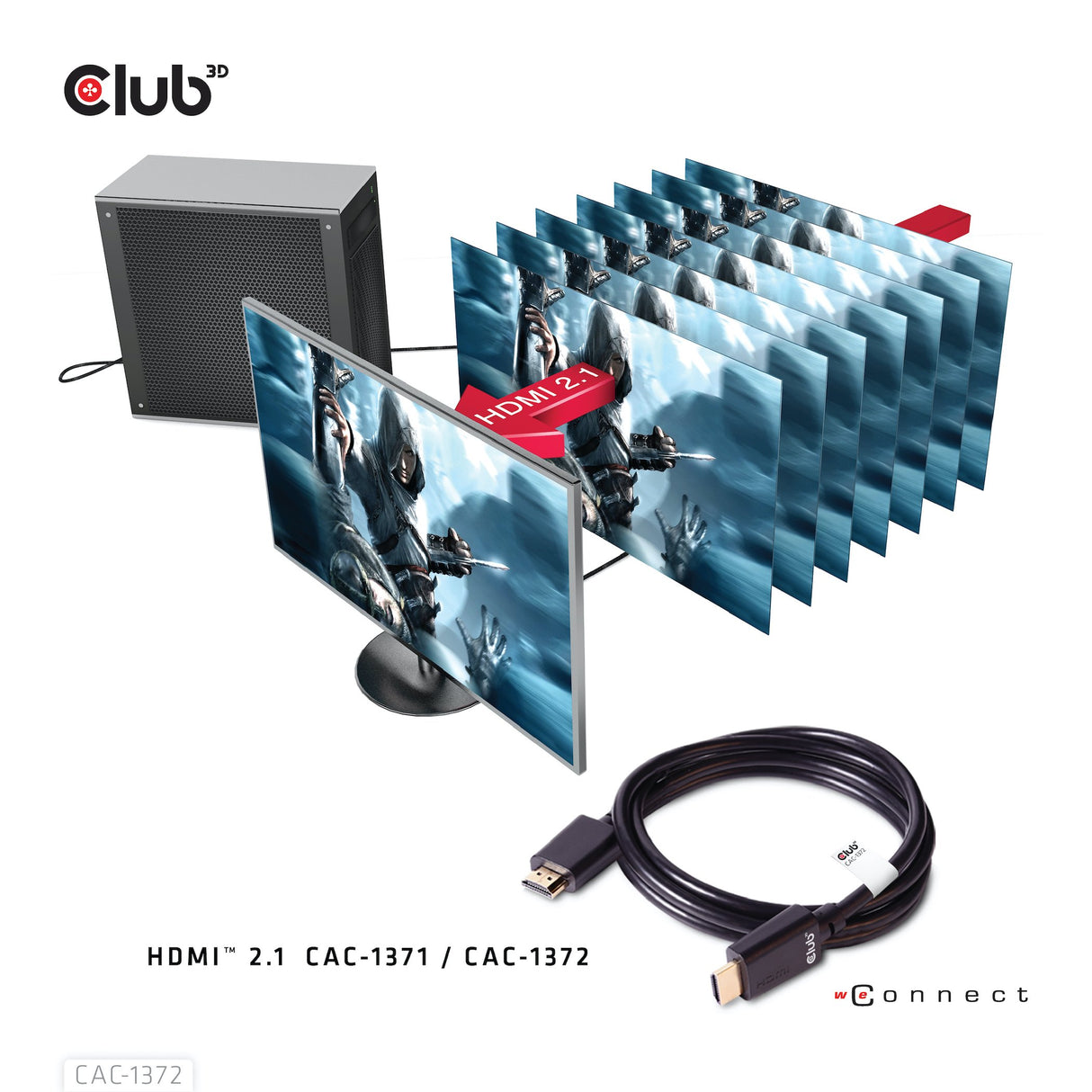 EAN 8719214471156 - CLUB3D CAC-1372 cable HDMI HDMI tipo A (Estándar) Negro imagen 9