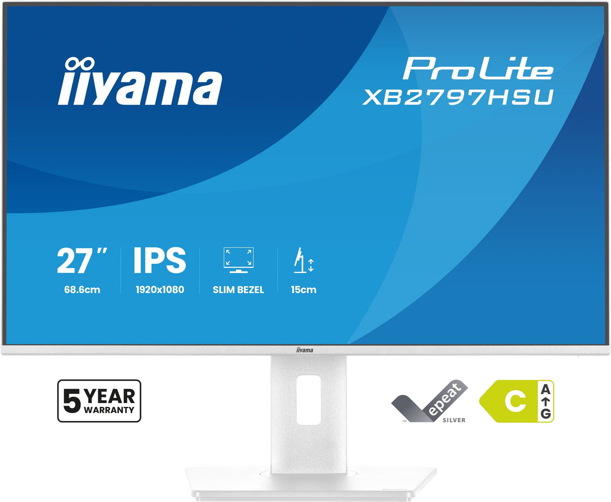 Monitor Iiyama 27" Xb2797hsu-W1 16:9 Hdmi+Dp+2xusb-C Ips