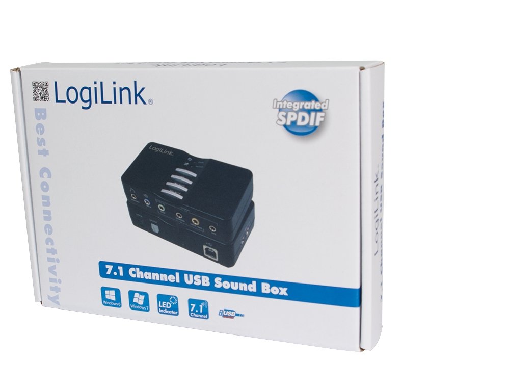 Logilink Tarjeta De Sonido 7.1 Usb Box Ua0099