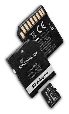 Mediarange Sd Microsd Card 512gb Uhs-1 Cl.10 Inkl. Adaptador
