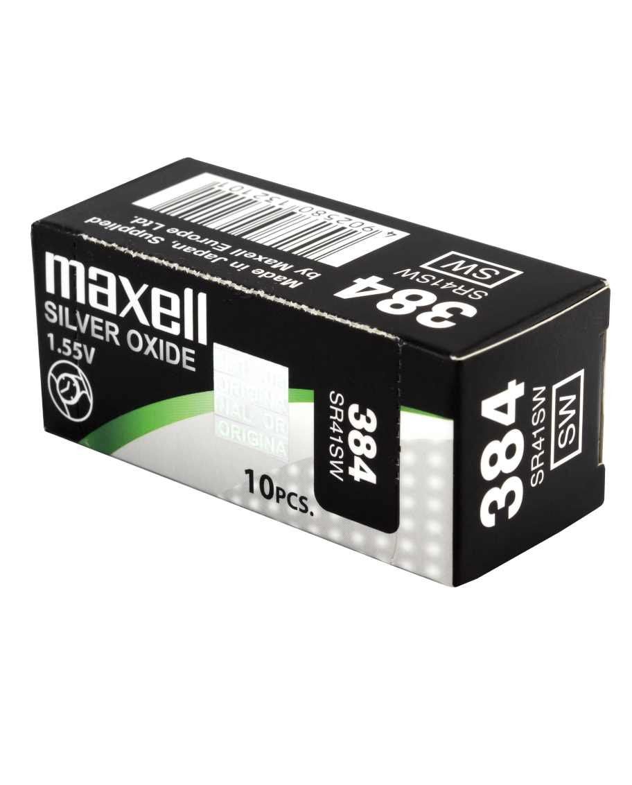 Maxell Pila Oxido Plata (384) Sr41sw Caja*10